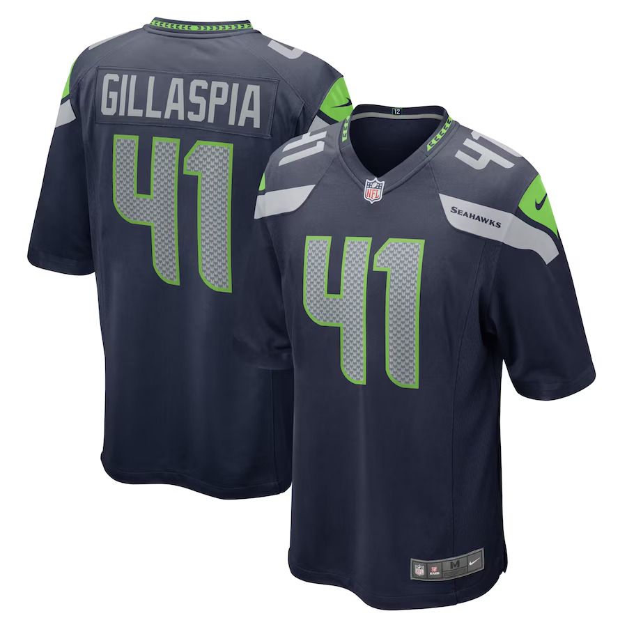 Men Seattle Seahawks #41 Cullen Gillaspia Nike College Navy Home Game Player NFL Jersey